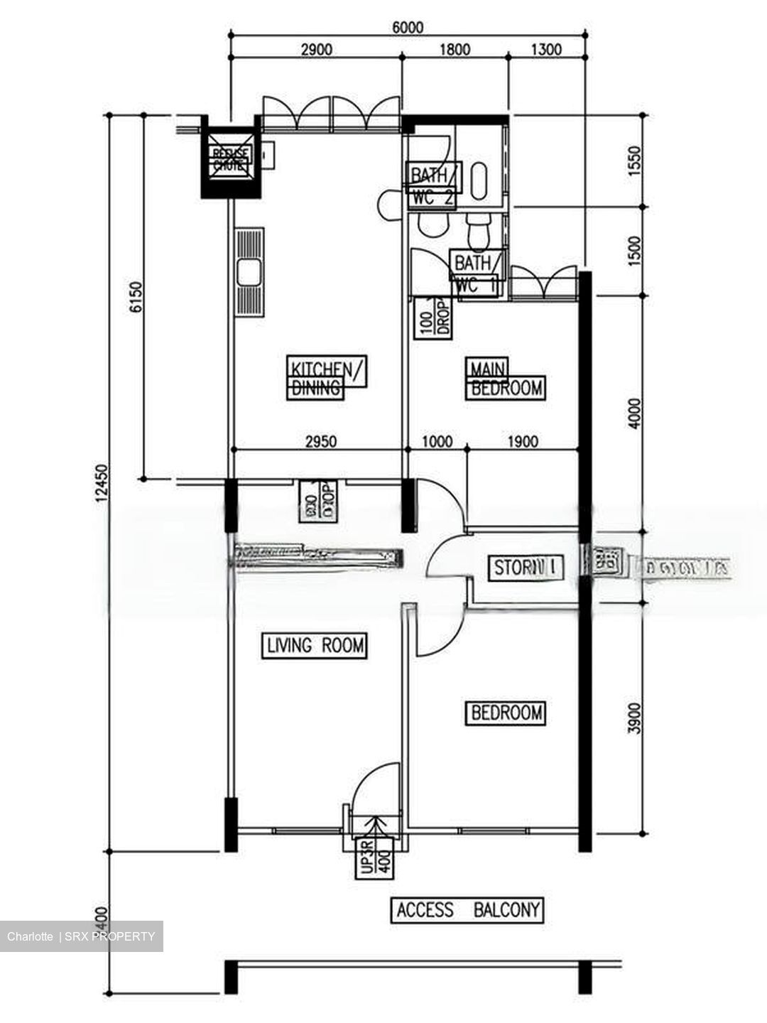 Blk 128 Ang Mo Kio Avenue 3 (Ang Mo Kio), HDB 3 Rooms #470231381